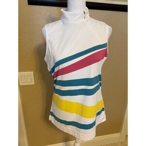 Slazenger Women's Sleeveless Golf Polo Tank, Medium, Sporty